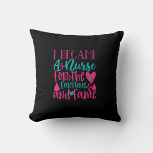 Coussin Infirmière Cadeau Est devenue infirmière pour la