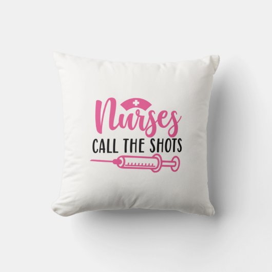 Coussin Infirmière cadeau infirmière prend les décisions (Recto)