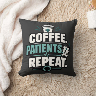 Coussin Infirmière Café Patients Répètent Vêtements de San