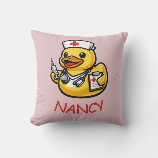 Coussin Infirmière Canard en Caoutchouc (Recto)