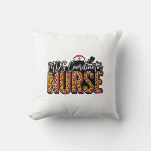 Coussin Infirmière coordinatrice MDS Design de chemise vin