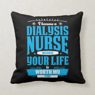 Coussin Infirmière dialyse Héros Kidney Néphrologie Inf