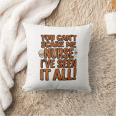 Coussin Infirmière drôle a tout vu conception Halloween vi (Couverture)