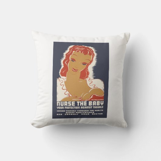 Coussin Infirmière du bébé (Recto)