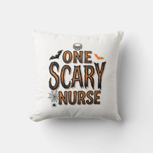 Coussin Infirmière effrayante Halloween Vintage Gravure T-
