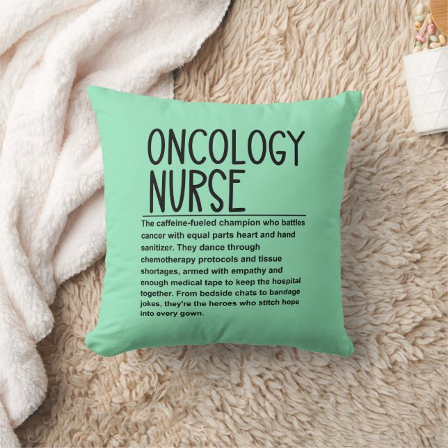 Coussin infirmière en oncologie (Couverture)