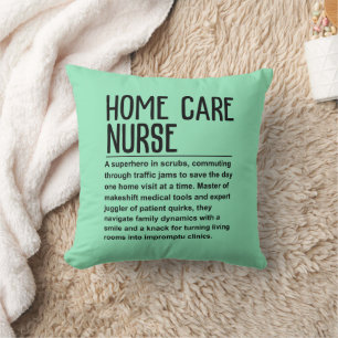Coussin infirmière en soins à domicile