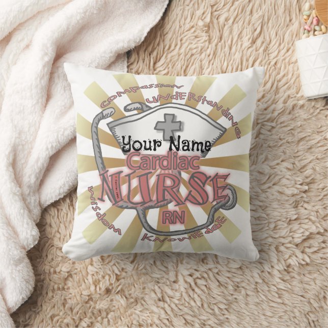 Coussin Infirmière en soins cardiaques (Couverture)