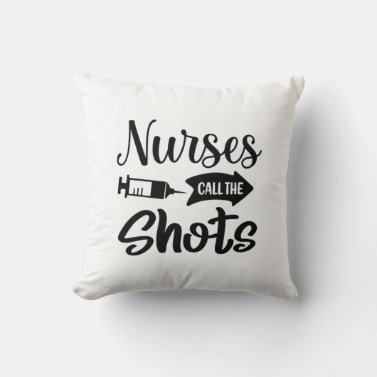 Coussin Infirmière Gift : les infirmières décident (Recto)