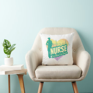 Coussin Infirmière Heartbeat Vintage Graduation École de s