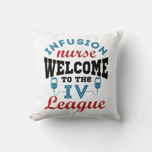 Coussin Infirmière Infusion Bienvenue à la ligue I.V.