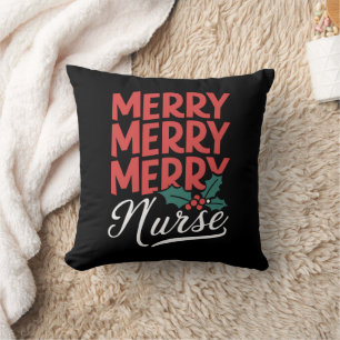 Coussin Infirmière Noël Joyeux Infirmière Cadeaux de vacan