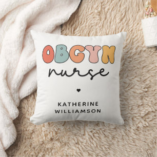 Coussin Infirmière Retro OBGYN personnalisée