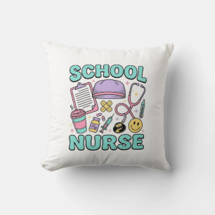Coussin Infirmière scolaire chemise vintage conception de
