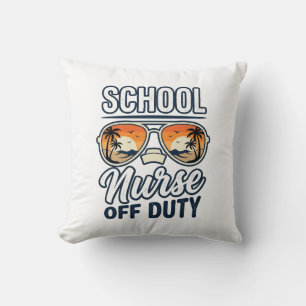 Coussin Infirmière scolaire hors service chemise de lunett
