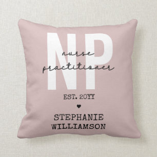 Coussin Infirmière sur mesure Praticien NP Graduation Cad