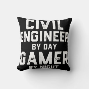 Coussin Ingénieur Civil Par Joueur De Jour Par Ingénieur D