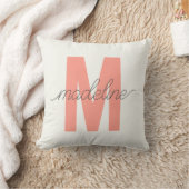 Coussin initial personnalisé | Coussin Monogramme  (Couverture)