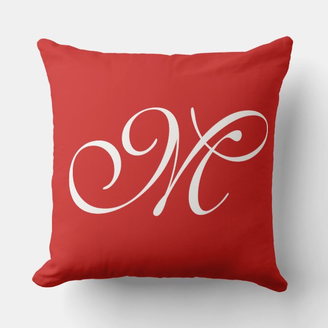Coussin initial rouge de M (Recto)