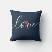 Coussin Initiales de couple monogramme (Recto)