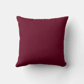 Coussin Initiales de couples simples | Blanc et bordeaux (Verso)
