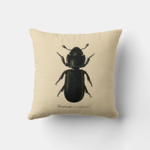 Coussin Insectes vintages L'Entomologie du dendroctone du 