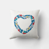 Coussin Inséparables originaux de mariage au coeur de (Verso)