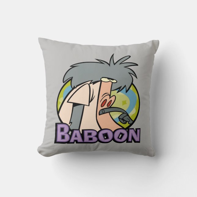 Coussin Insigne de caractère I.R. Baboon (Recto)