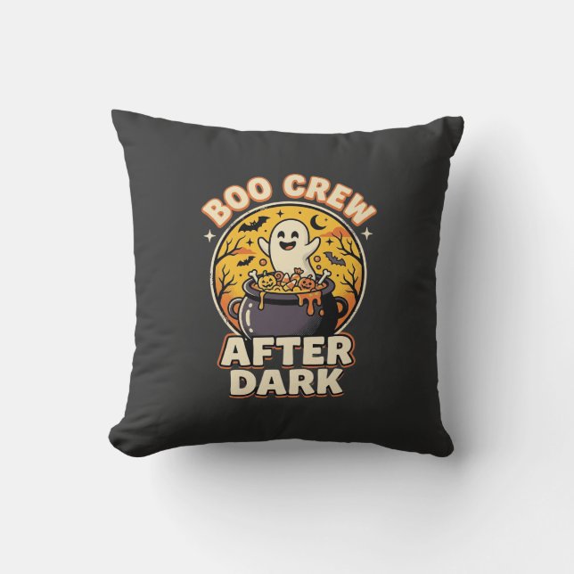 Coussin Insigne de l'équipe de fantômes d'Halloween (Recto)