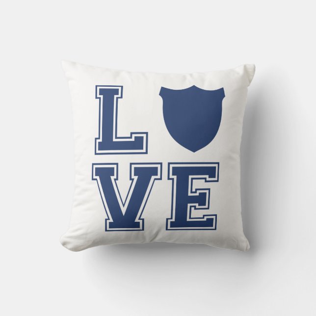 Coussin Insigne de policier - L O V E (Recto)