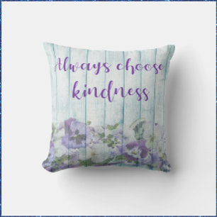 Coussin Inspiration de douceur bleu floral