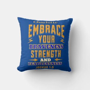 Coussin Inspiration de verset biblique coloré double face