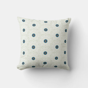 Coussin inspiration du paon