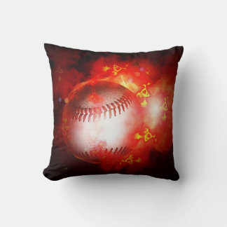 Coussin Inspiration Flaming Baseball