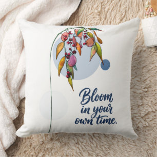 Coussin Inspiration florale avec des baies