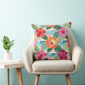 Coussin Inspiration tropicale Okinawa Bingata
