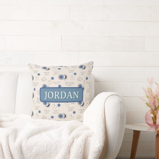 Coussin inspirational quotes for a baby (Canapé)