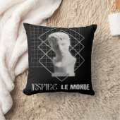Coussin Inspire le Monde – Conception d'art esthétique mod (Couverture)