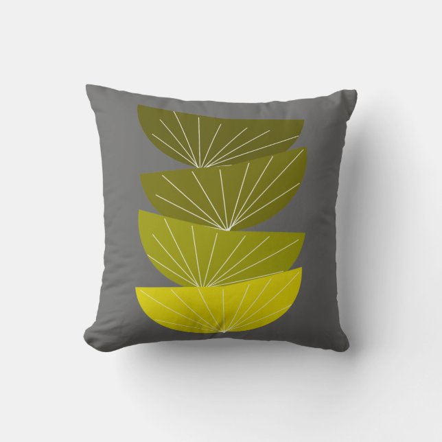 Coussin inspiré moderne #32 de la moitié du siècle (Recto)