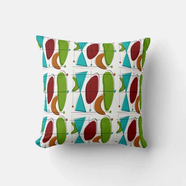 Coussin inspiré moderne #799 de la moitié du (Recto)