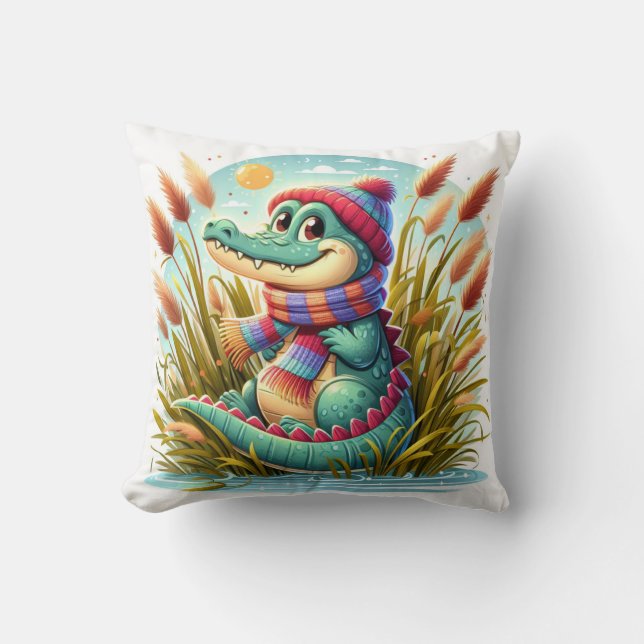 Coussin inspiré par l'alligator (Recto)