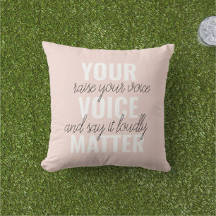 Coussin Inspirer votre vocabulaire Motivation Citation
