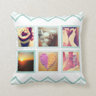 Coussin Instagram personnalisé Chevron