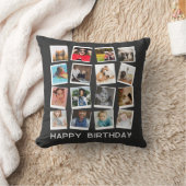 Coussin instagram personnalisé Collage photo moderne (Couverture)