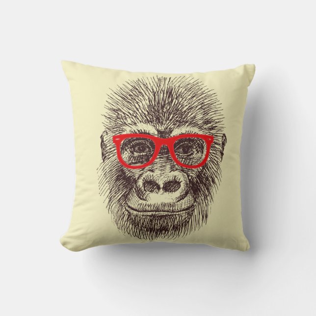 Coussin intelligent de gorille (jaune) (Recto)