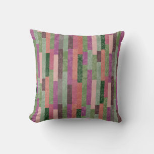 Coussin Intérieur contemporain rose vert et violet