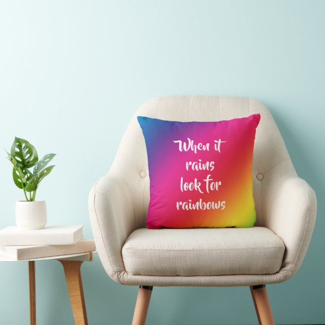 Coussin Invitation de devis, chercher Rainbows & Stars (Chaise)