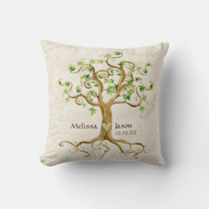 Coussin Invitation de réunion de famille antique des racin