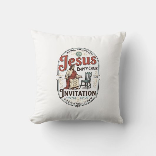 Coussin Invitation Jésus Chaise Vide Invitation Jésus Chai (Recto)
