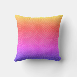 Coussin Ipanema Arc-en-ciel Hypnotique Diamant Moderne Pop